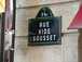  plaque de rue: rue Vide Gousset